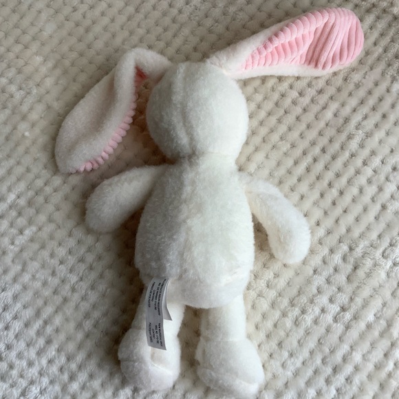 MTY International Plush Bunny Rabbit Stuffed Animal with Rattle Embroidered Eyes - Picture 5 of 10